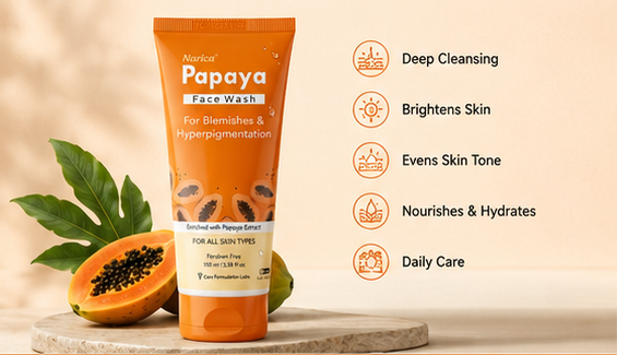 Narica Papaya Face Wash | For Blemishes & Hyperpigmentation | 100ml