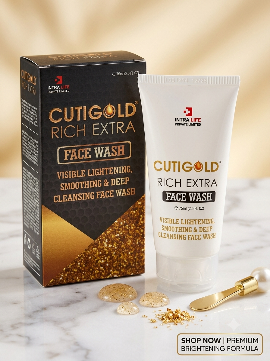 Cuti Gold Rich Extra Face Wash | Deep Cleansing & Skin Smoothing | Fresh & Radiant Skin | 75ml