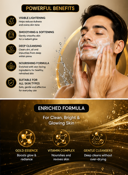 Cuti Gold Rich Extra Face Wash | Deep Cleansing & Skin Smoothing | Fresh & Radiant Skin | 75ml
