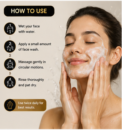 Cuti Gold Rich Extra Face Wash | Deep Cleansing & Skin Smoothing | Fresh & Radiant Skin | 75ml