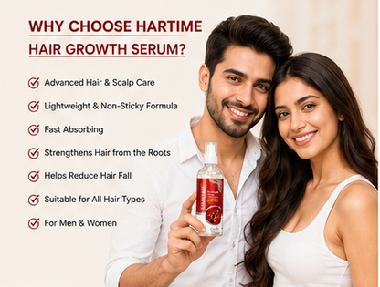 HairTime Hair Growth Serum | Advanced Hair & Scalp Care | Lightweight Non-Sticky | Men & Women | 100ml