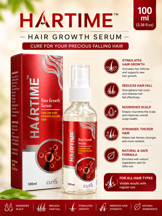 HairTime Hair Growth Serum | Advanced Hair & Scalp Care | Lightweight Non-Sticky | Men & Women | 100ml