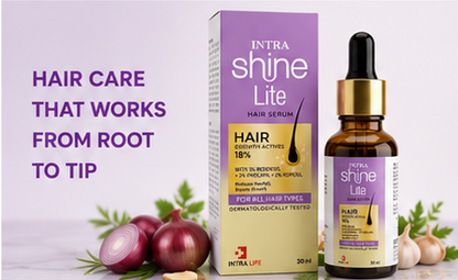 Intra Shine Lite Hair Serum | Hair & Scalp Nourishing | Lightweight Non-Sticky | Men & Women | 30ml