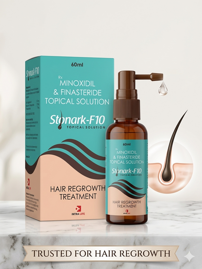 Stonark-F10 Minoxidil 10% & Finasteride Topical Solution - 60 Ml