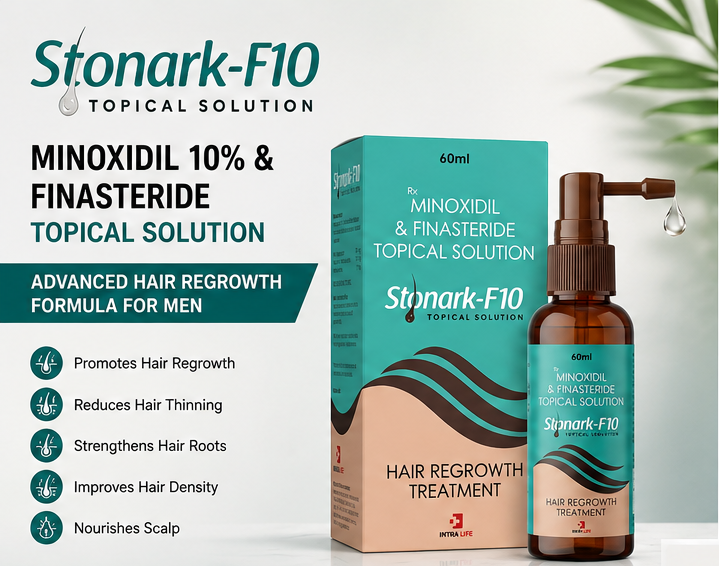 Stonark-F10 Minoxidil 10% & Finasteride Topical Solution - 60 Ml