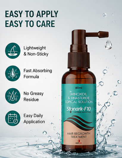 Stonark-F10 Minoxidil 10% & Finasteride Topical Solution - 60 Ml
