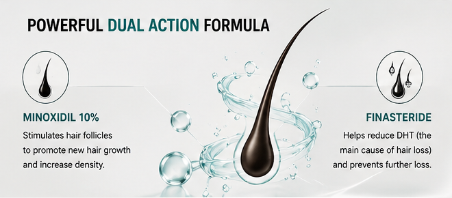 Stonark-F10 Minoxidil 10% & Finasteride Topical Solution - 60 Ml