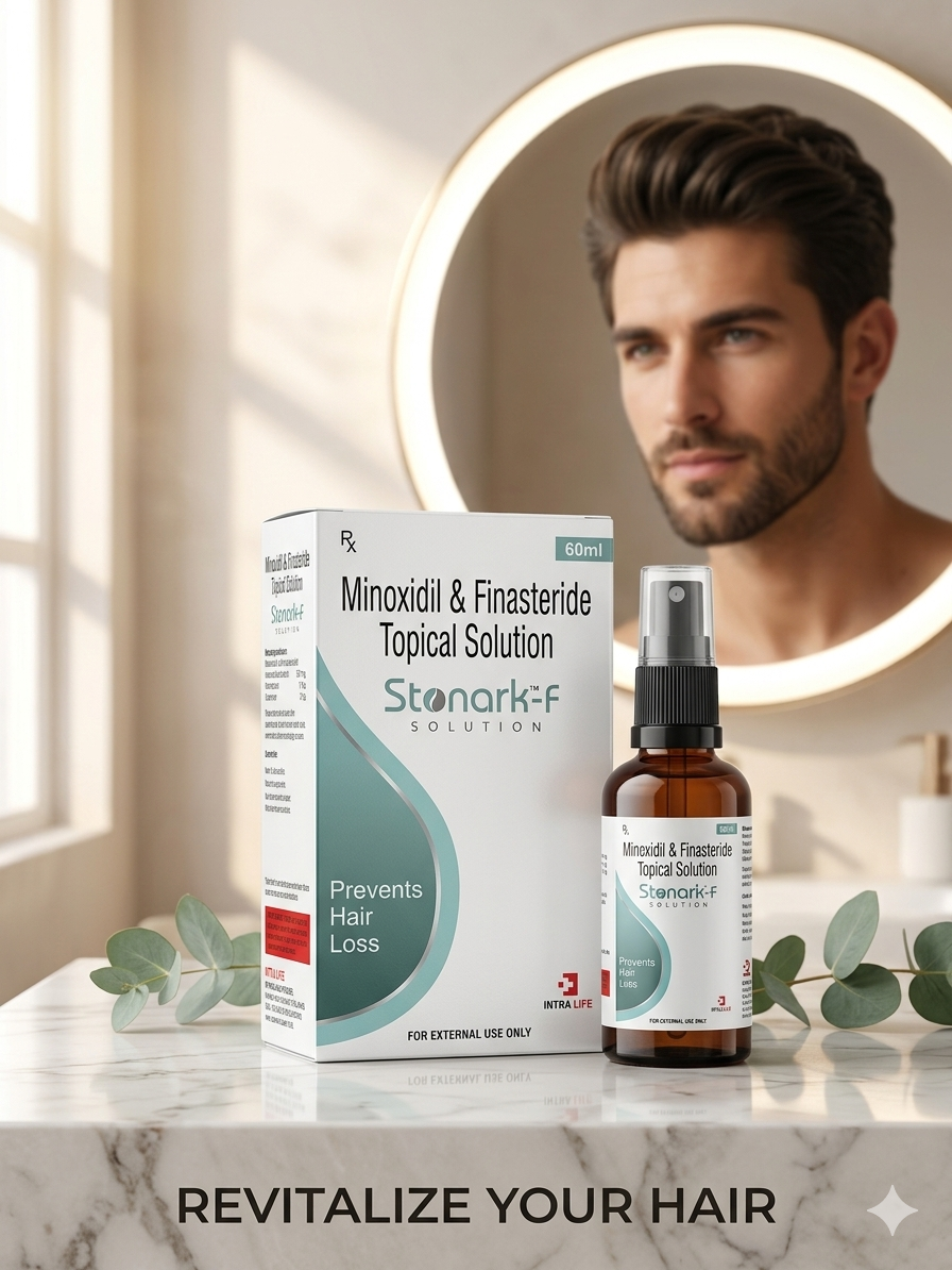 Stonark-F Minoxidil 5% & Finasteride Topical Solution - 60 Ml