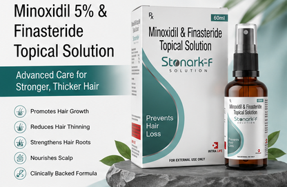 Stonark-F Minoxidil 5% & Finasteride Topical Solution - 60 Ml