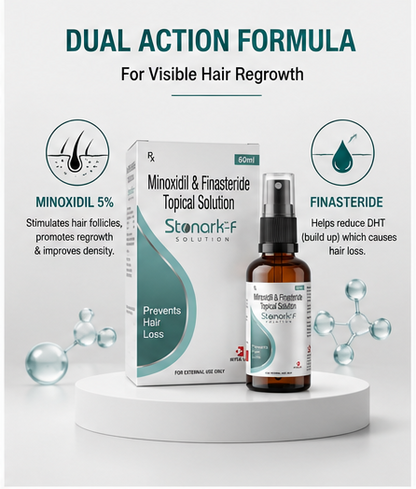 Stonark-F Minoxidil 5% & Finasteride Topical Solution - 60 Ml