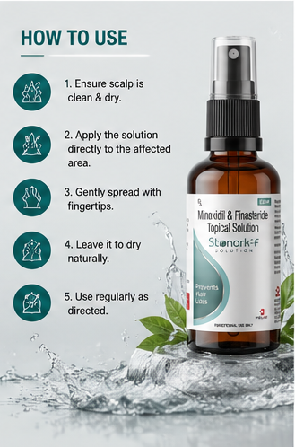 Stonark-F Minoxidil 5% & Finasteride Topical Solution - 60 Ml