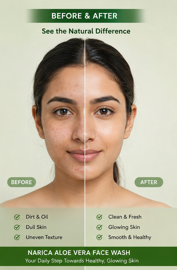 Aloevera Face Wash with Vitamin E | Paraben Free | For Glowing Skin | 100ml
