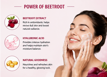 Narica Beetroot Face Wash | For Glowing & Radiant Skin - 100 Ml