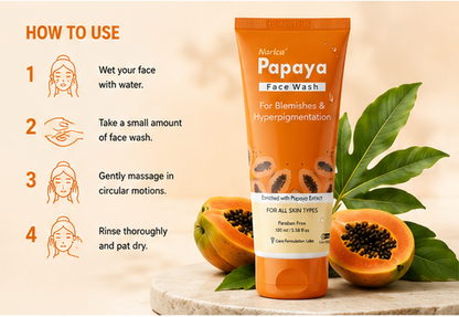 Narica Papaya Face Wash | For Blemishes & Hyperpigmentation | 100ml