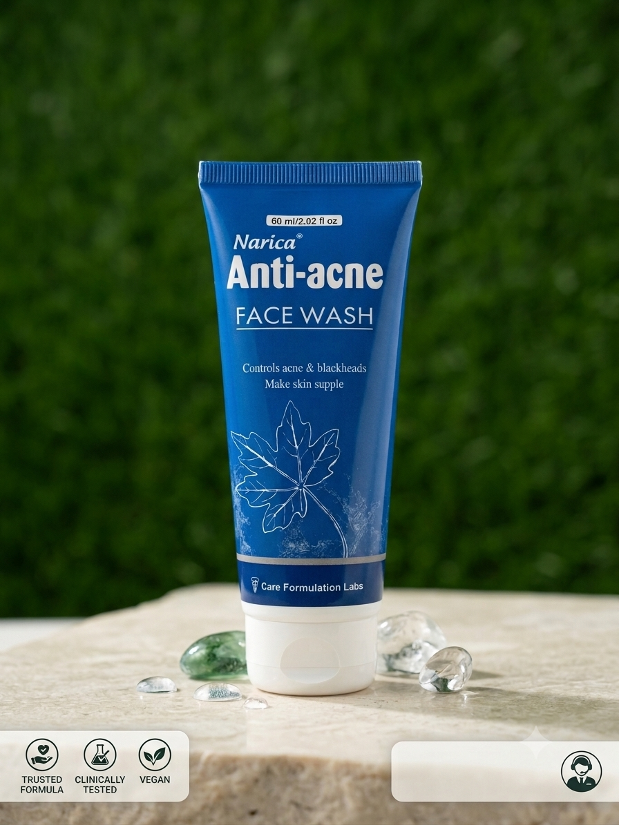 Narica Anti-Acne Face Wash | Controls Acne & Blackheads - 60 Ml