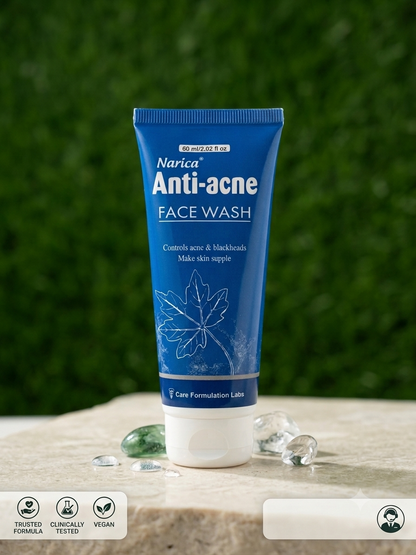 Narica Anti-Acne Face Wash | Controls Acne & Blackheads - 60 Ml