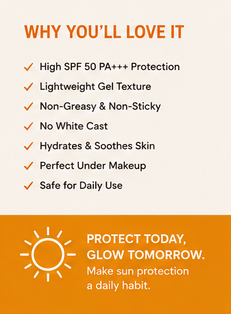 SISSY DOUX SPF 50 PA+++ Sunscreen Gel for Men & Women - 50 Gm